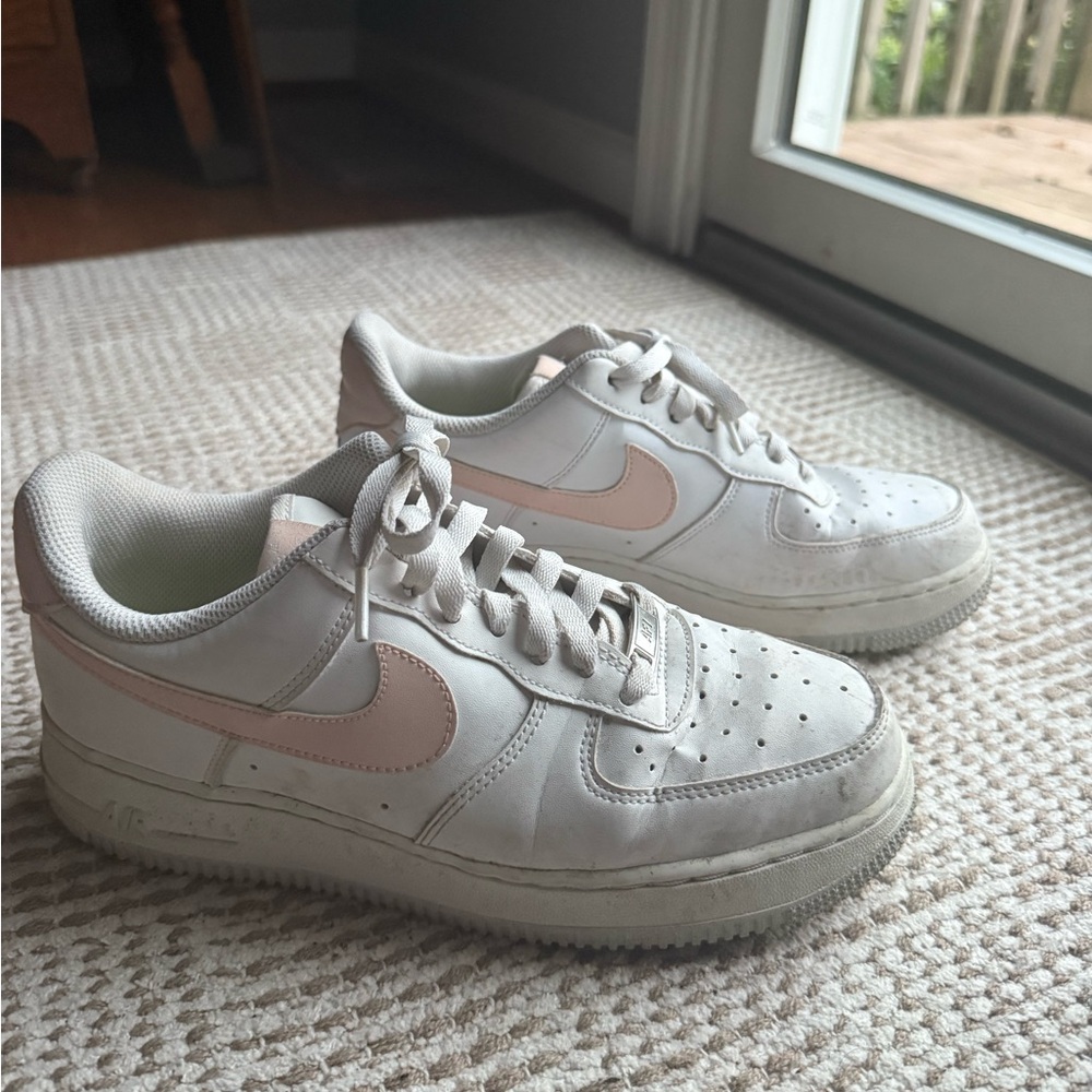 Nike White and Pink Athletic Shoes